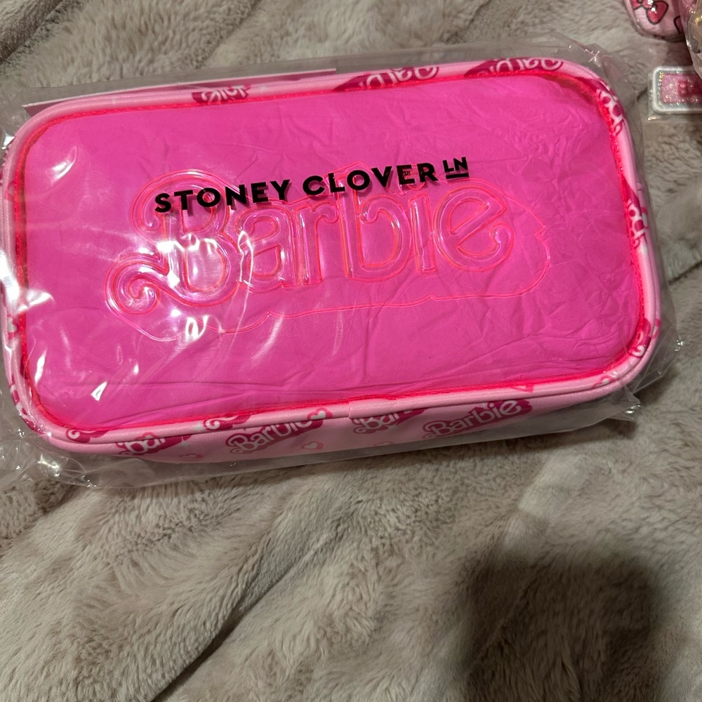 Stoney Clover Lane Pink Barbie Cosmetic Bag